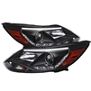 2012 - 2014 Ford Focus Projector DRL Headlights - Black
