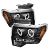 2009 - 2014 Ford F-150 Projector CCFL Halo Headlights - Black