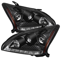 2004 - 2006 Lexus RX330 Projector DRL Headlights - Black