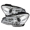 2012 - 2015 Mercedes C-Class Projector DRL Headlights - Chrome