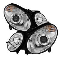 2003 - 2006 Mercedes E-Class Projector Headlights - Chrome