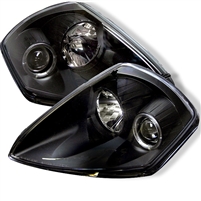 2000 - 2005 Mitsubishi Eclipse Projector LED Halo Headlights - Black