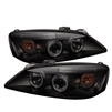 2005 - 2010 Pontiac G6 2DR / 4DR Projector LED Halo Headlights - Black/Smoke