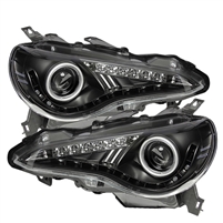 2012 - 2019 Subaru BRZ Projector DRL Headlights - Black