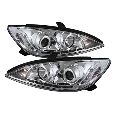 2002 - 2006 Toyota Camry Projector DRL Headlights - Chrome