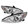 2002 - 2006 Toyota Camry Projector LED Halo Headlights - Chrome