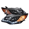 2012 - 2014 Toyota Camry Projector DRL Headlights - Black