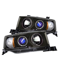 2004 - 2007 Scion xB Projector LED Halo Headlights - Black