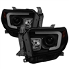 2014 - 2021 Toyota Tundra Projector Light Bar DRL Headlights - Black/Smoke