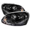 2006 - 2009 Volkswagen Jetta Projector DRL Headlights - Black