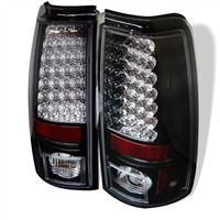 2000 - 2007 GMC HD Sierra LED Tail Lights - Black