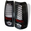 2000 - 2007 GMC Sierra HD LED Tail Lights - Black/Smoke