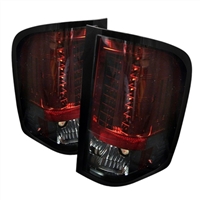 2007 - 2014 Chevy Silverado HD LED Tail Lights - Red/Smoke