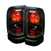 1994 - 2002 Dodge Ram 3500 Euro Style Tail Lights - Black