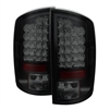 2007 - 2009 Dodge Ram 3500 LED Tail Lights - Black/Smoke