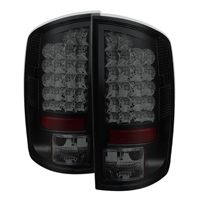 2007 - 2009 Dodge Ram 3500 LED Tail Lights - Black/Smoke