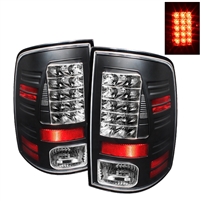 2019 - 2024 Dodge Ram 1500 Classic LED Tail Lights - Black