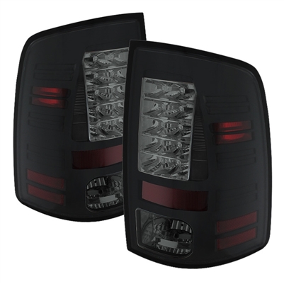2010 - 2018 Dodge Ram 3500 LED Tail Lights - Black/Smoke