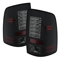 2019 - 2024 Dodge Ram 1500 Classic LED Tail Lights - Black/Smoke