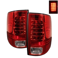 2010 - 2018 Dodge Ram 3500 LED Tail Lights - Red/Clear
