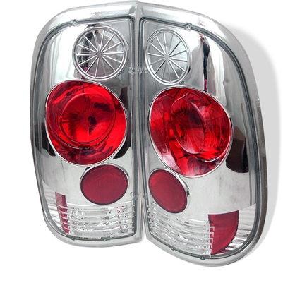 1999 - 2004 Ford F-350 Euro Style Tail Lights - Chrome