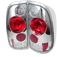 1999 - 2004 Ford F-450 Euro Style Tail Lights - Chrome