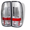 1999 - 2004 Ford F-350 LED Tail Lights - Chrome
