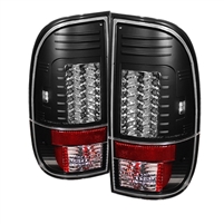 1999 - 2004 Ford F-550 LED Tail Lights - Black