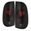 2005 - 2007 Ford F-550 Euro Style Tail Lights - Black/Smoke