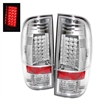 2008 - 2010 Ford F-550 LED Tail Lights - Chrome