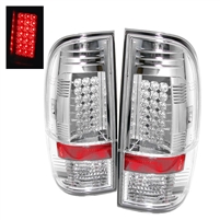 2008 - 2010 Ford F-550 LED Tail Lights - Chrome