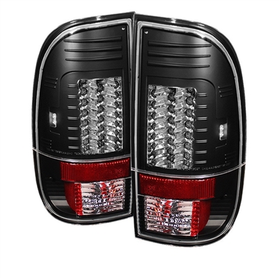 2008 - 2010 Ford F-550 LED Tail Lights - Black