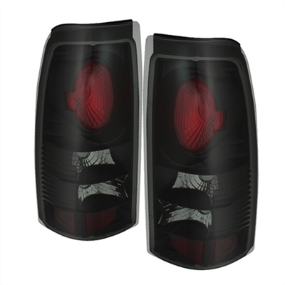 2001 - 2003 Chevy Silverado 3500 Euro Style Tail Lights - Black/Smoke