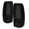 2004 - 2007 Chevy Silverado 3500 LED Tail Lights - Black/Smoke