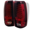 2004 - 2007 Chevy Silverado 3500 LED Tail Lights - Red/Clear