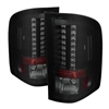 2007 - 2014 Chevy Silverado 3500HD LED Tail Lights - Black/Smoke
