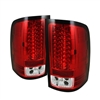 2007 - 2014 GMC Sierra 3500HD LED Tail Lights - Red/Clear