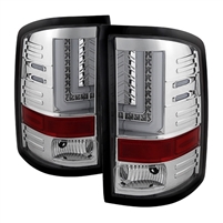 2015 - 2019 GMC Sierra 3500HD LED Tail Lights - Chrome