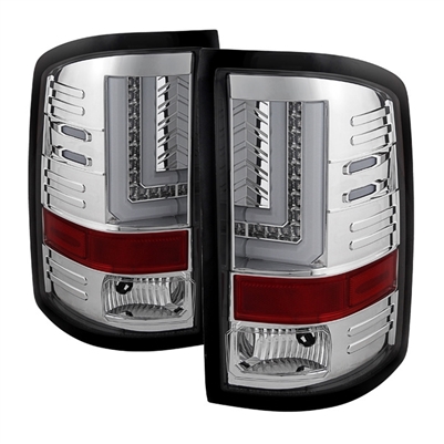 2015 - 2019 GMC Sierra 3500HD LED Tail Lights - Chrome