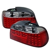 1995 - 2001 BMW 7-Series E38 LED Tail Lights - Red/Clear