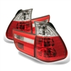 2004 - 2006 BMW X5 Euro Style Tail Lights- Red/Clear