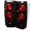 1985 - 2005 Chevy Astro Euro Style Tail Lights - Black