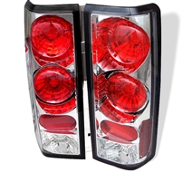 1985 - 2005 Chevy Astro Euro Style Tail Lights - Chrome