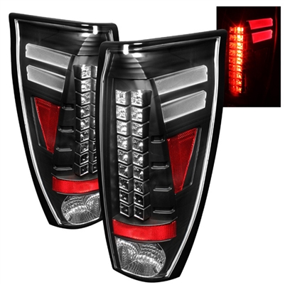 2002 - 2006 Chevy Avalanche LED Tail Lights - Black