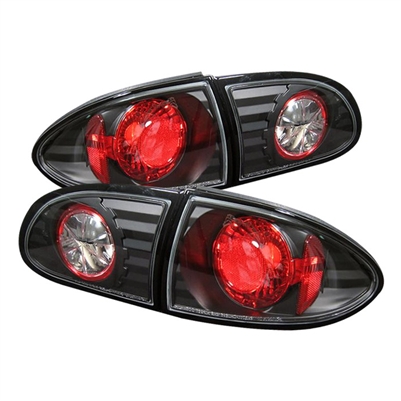 2000 - 2002 Chevy Cavalier Euro Style Tail Lights - Black