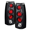 1988 - 1998 Chevy C/K Series Euro Style Tail Lights - Black