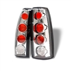 1988 - 1998 Chevy C/K Series Euro Style Tail Lights - Chrome
