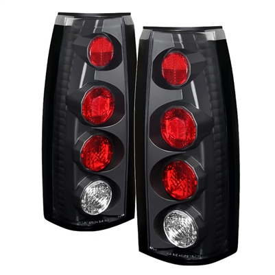 1994 - 1999 Chevy Tahoe Euro Style Tail Lights - Black