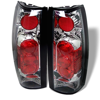 1994 - 1999 Chevy Tahoe G2 Euro Style Tail Lights - Chrome