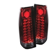 1988 - 1998 Chevy C/K Series LED Tail Lights - Red/Clear